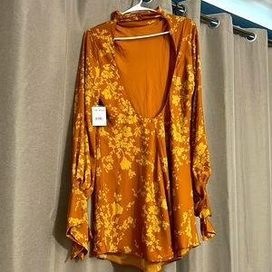 Free People dress floral size Large